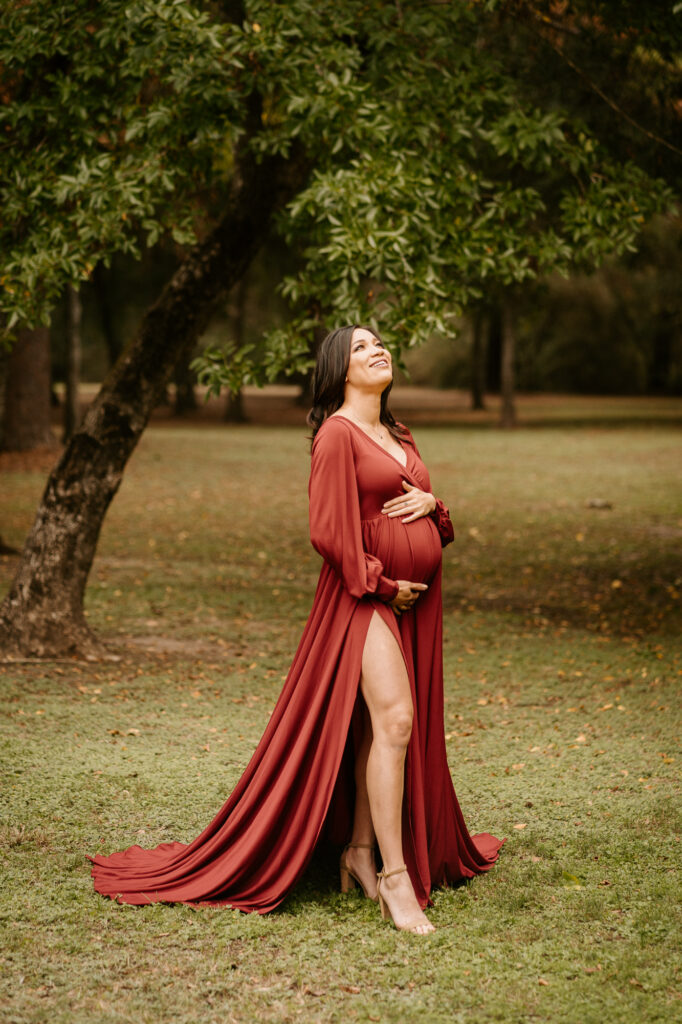 Maternity Photoshoot Outdoor Forest Houston Texas 2 1 Maternity Photographer in Spring, TX